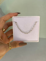 Load image into Gallery viewer, Silver PaperClip Chain Necklace

