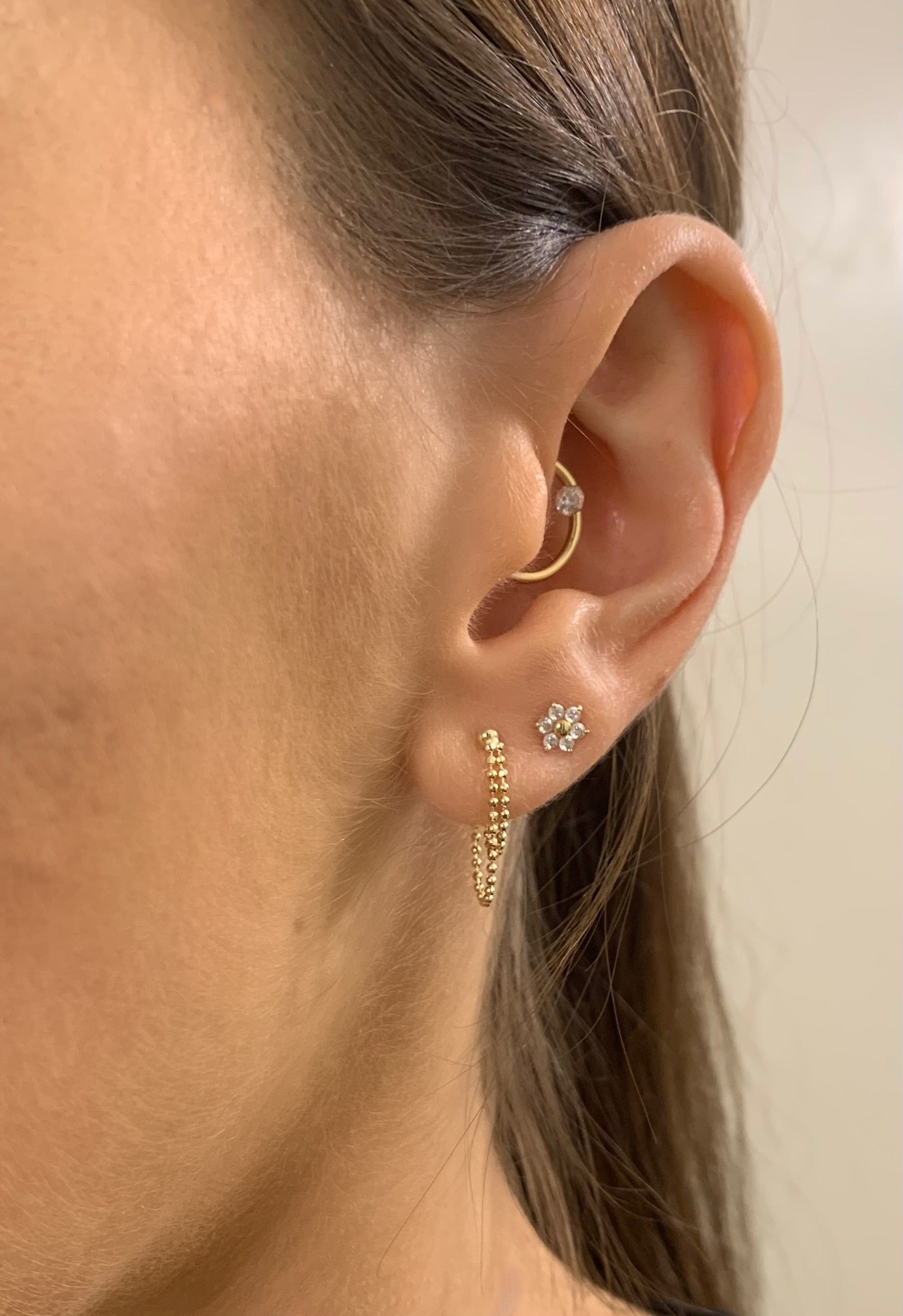 Bead Chain Stud Earrings - Online Exclusive