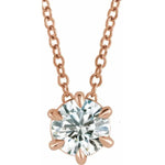 Load image into Gallery viewer, Diamond Solitaire April Birthstone Necklace - Online Exclusive
