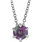 Load image into Gallery viewer, Lab Grown Alexandrite Solitaire June Birthstone Necklace - Online Exclusive
