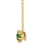 Load image into Gallery viewer, Peridot Solitaire August Birthstone Necklace - Online Exclusive

