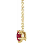 Charger l&#39;image dans la galerie, Ruby Solitaire July Birthstone Necklace - Online Exclusive
