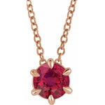 Load image into Gallery viewer, Ruby Solitaire July Birthstone Necklace - Online Exclusive
