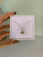 Load image into Gallery viewer, Solitaire Cubic Zirconia Necklace
