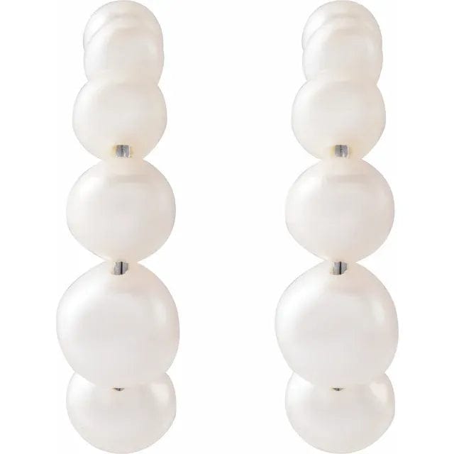Pearl Hoop Earrings - Online Exclusive