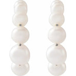 將圖片載入圖庫檢視器 Pearl Hoop Earrings - Online Exclusive
