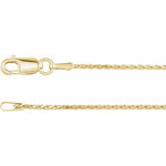 Load image into Gallery viewer, Diamond Cut Wheat Chain 1.05mm 14kt - Special Order
