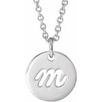 Load image into Gallery viewer, Sterling Silver Personalized Script Initial Pendant - Online Exclusive

