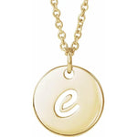 Load image into Gallery viewer, 14kt Gold Personalized Script Initial Pendant - Online Exclusive
