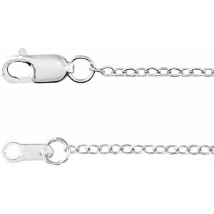 Cable Chain 1.3mm Sterling Silver