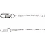 Cargar imagen en el visor de la galería, Cable Chain 1mm Sterling Silver
