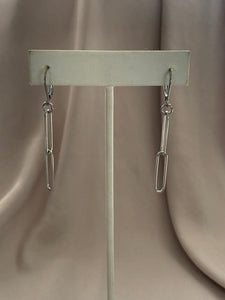 Paperclip Chain Stainless Steel Earrings