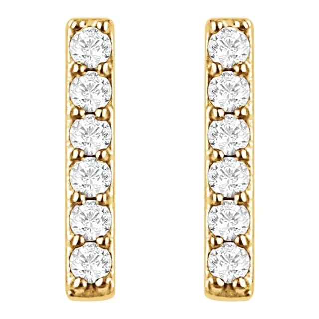 Diamond Bar Earrings - Online Exclusive