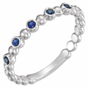 Blue Sapphire Stacking Band - Online Exclusive