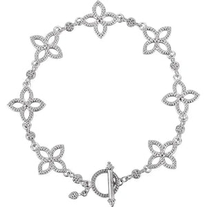 Fine Floral Metal Bracelet - Online Exclusive