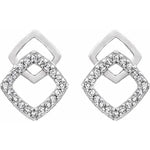 Charger l&#39;image dans la galerie, Diamond Geometric Earrings - Online Exclusive
