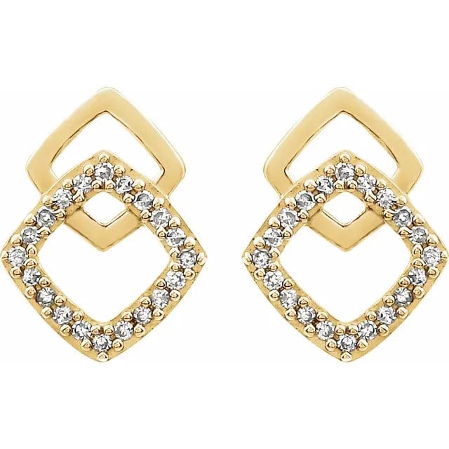Diamond Geometric Earrings - Online Exclusive