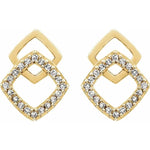 Cargar imagen en el visor de la galería, Diamond Geometric Earrings - Online Exclusive
