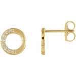 Load image into Gallery viewer, Diamond Accent Circle Earrings - Online Exclusive
