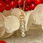 Load image into Gallery viewer, Five Stone Cubic Zirconia Necklace

