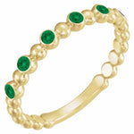Load image into Gallery viewer, Emerald Stacking Band - Online Exclusive
