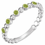 Load image into Gallery viewer, Peridot Stacking Band - Online Exclusive
