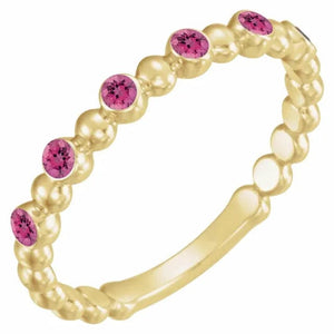 Pink Tourmaline Stacking Band - Online Exclusive