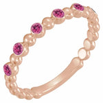 Charger l&#39;image dans la galerie, Pink Tourmaline Stacking Band - Online Exclusive
