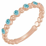 Load image into Gallery viewer, Blue Zircon Stacking Band - Online Exclusive
