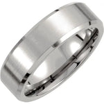 Load image into Gallery viewer, Men&#39;s Titanium Satin Finish Beveled Edge Band - Online Exclusive
