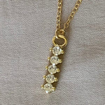 Load image into Gallery viewer, Five Stone Cubic Zirconia Necklace
