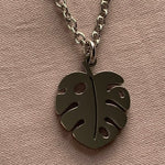 Load image into Gallery viewer, Stainless Steel Monstera Leaf Necklace
