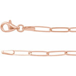 Cargar imagen en el visor de la galería, Fine Elongated Paperclip Chain Bracelet - Online Exclusive
