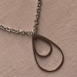 Load image into Gallery viewer, Stainless Steel Tear Drop Necklace
