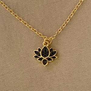 Black Lotus Necklace