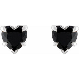 Black Onyx Heart Earrings - Online Exclusive