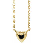 Load image into Gallery viewer, Black Onyx Heart Necklace - Online Exclusive
