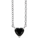 將圖片載入圖庫檢視器 Black Onyx Heart Necklace - Online Exclusive
