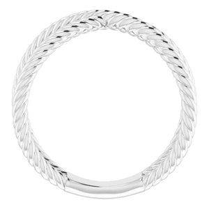Criss-Cross Rope Metal Ring - Online Exclusive