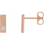 Load image into Gallery viewer, Diamond Accent Bar Earrings - Online Exclusive

