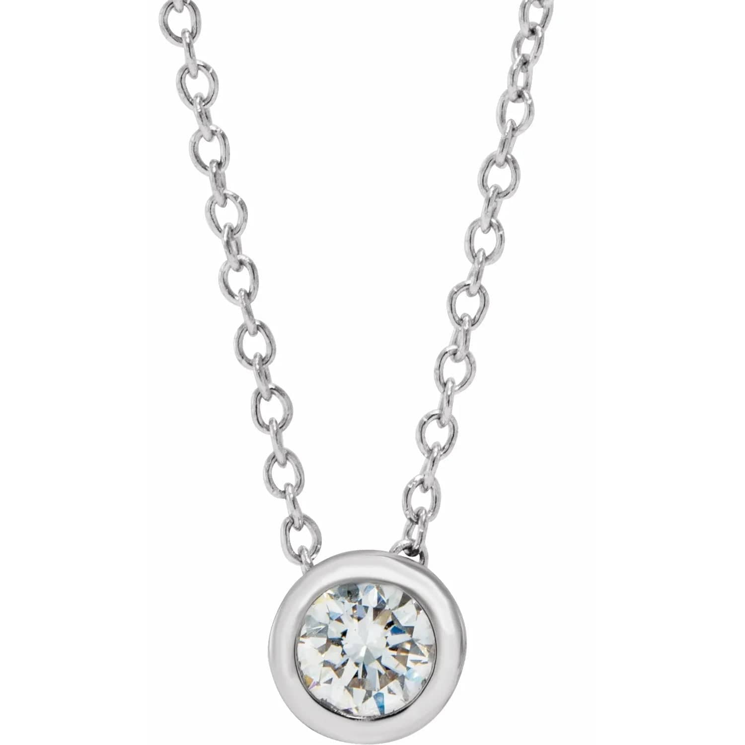 Diamond Bezel Necklace - Online Exclusive