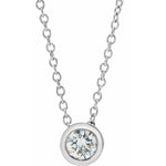 將圖片載入圖庫檢視器 Diamond Bezel Necklace - Online Exclusive

