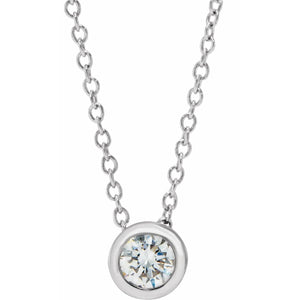 Diamond Bezel Necklace - Online Exclusive