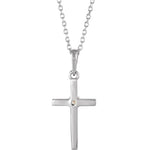 Load image into Gallery viewer, Single Diamond Cross Necklace - Online Exclusive

