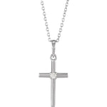Charger l&#39;image dans la galerie, Single Diamond Cross Necklace - Online Exclusive
