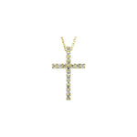 Cargar imagen en el visor de la galería, Diamond Cross Necklace - Online Exclusive
