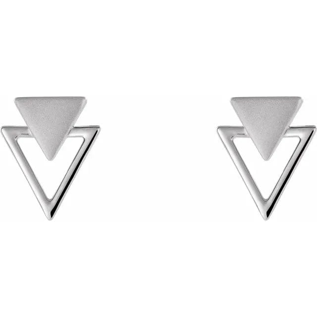 Geometric Triangle Stud Earrings - Online Exclusive