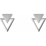 Load image into Gallery viewer, Geometric Triangle Stud Earrings - Online Exclusive
