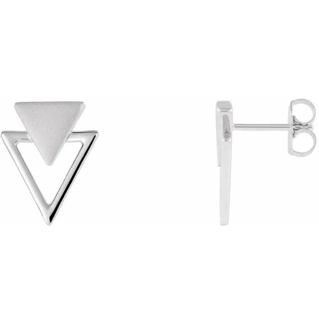 Geometric Triangle Stud Earrings - Online Exclusive