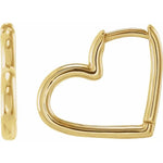 Cargar imagen en el visor de la galería, Fine Heart Hoop Earrings - Online Exclusive
